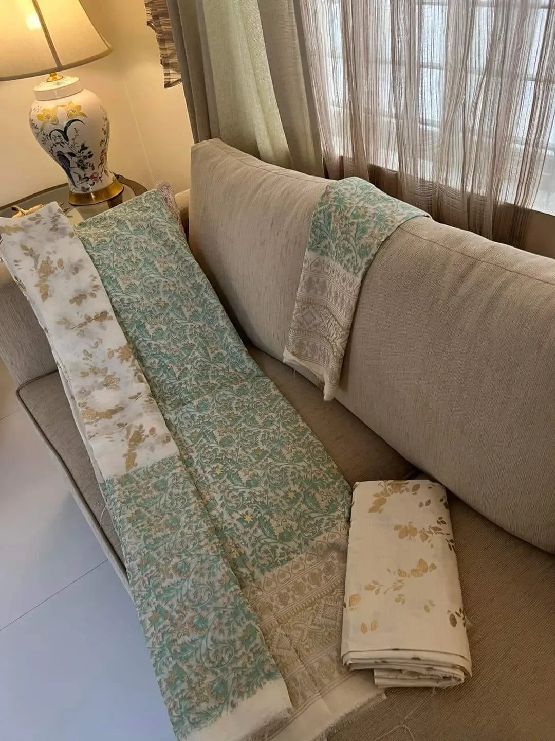 PURE KHADDI COTTON SCREEN PRINT 3PIC ID 2650