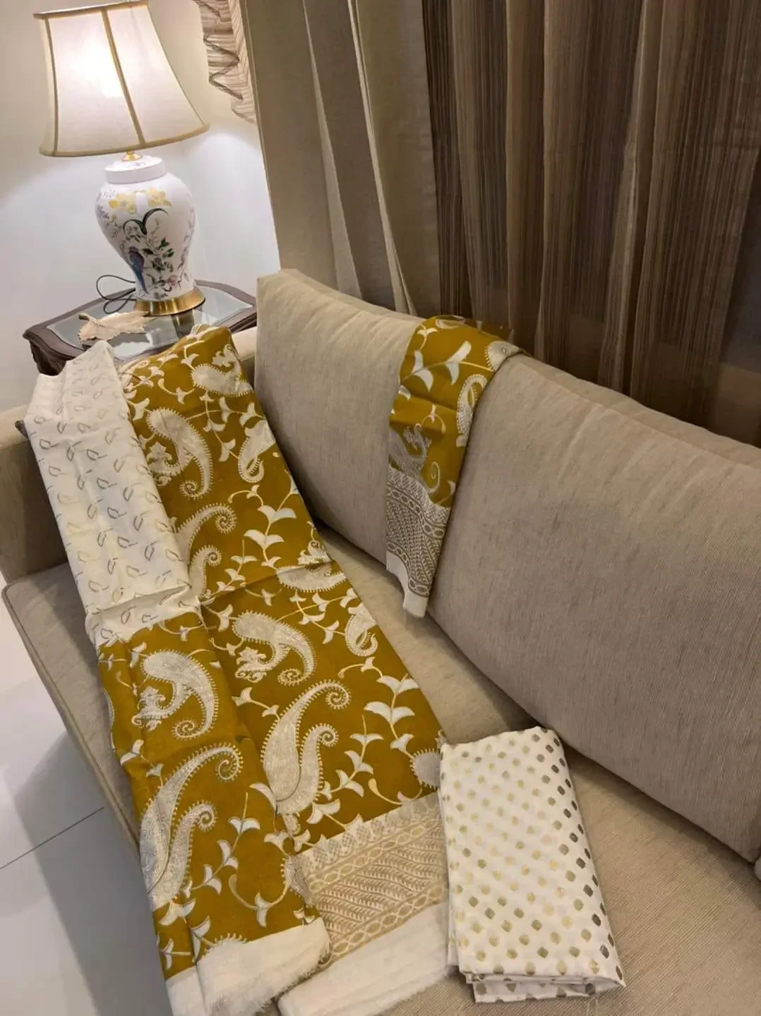 PURE KHADDI COTTON SCREEN PRINT 3PIC ID 2656