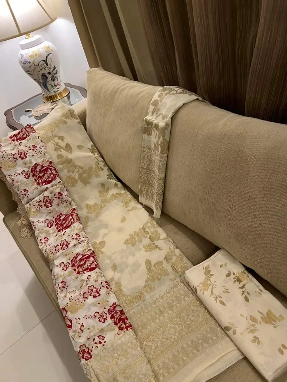 PURE KHADDI COTTON SCREEN PRINT 3PIC ID 2645