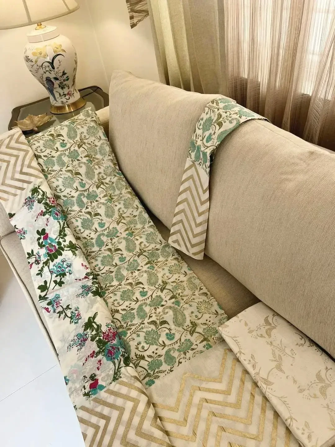 PURE KHADDI COTTON SCREEN PRINT 3PIC ID 2648