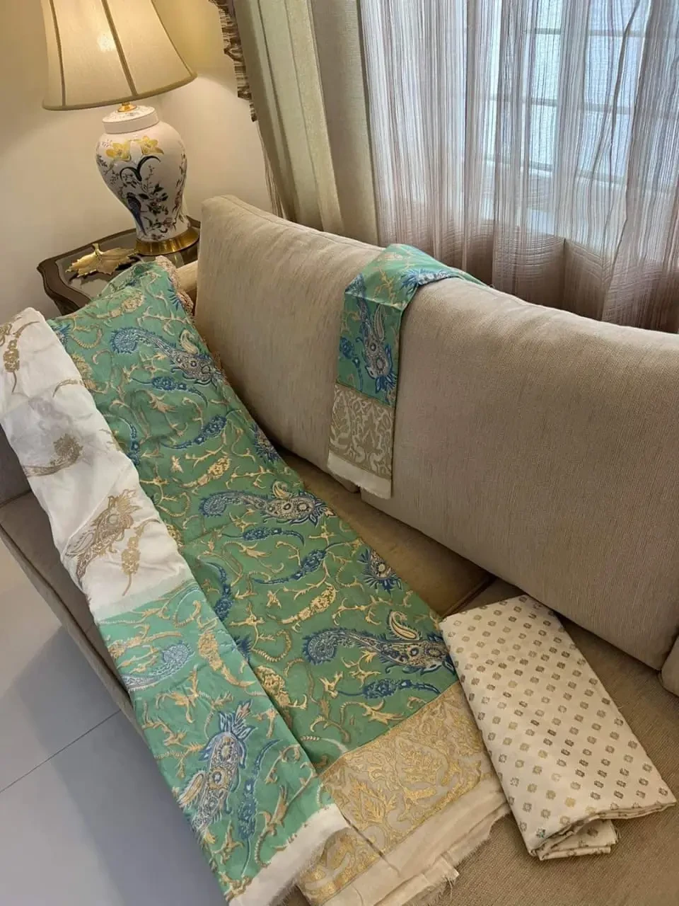 PURE KHADDI COTTON SCREEN PRINT 3PIC ID 2675