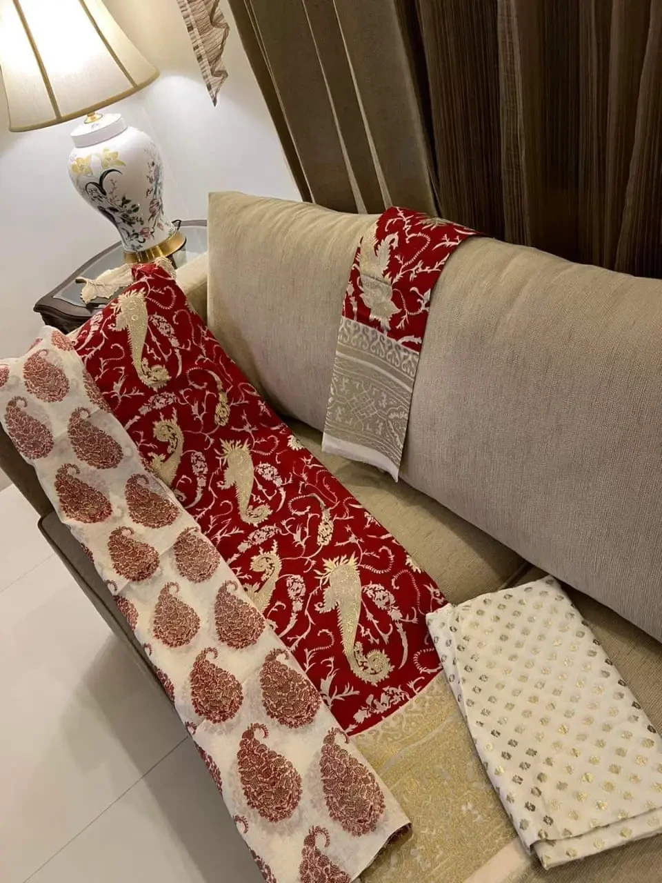 PURE KHADDI COTTON SCREEN PRINT 3PIC ID 2676