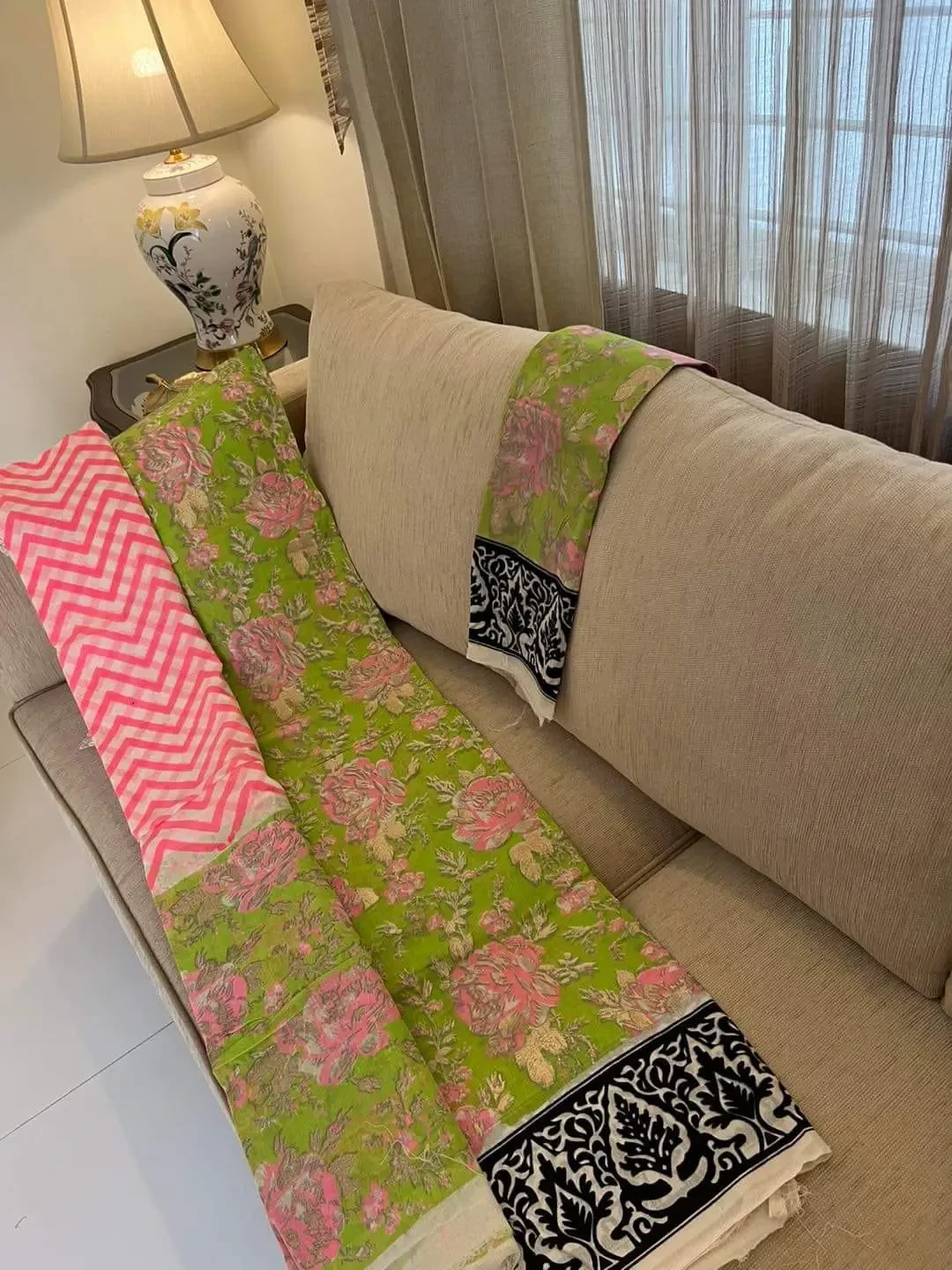 PURE KHADDI COTTON SCREEN PRINT 3PIC ID 2642