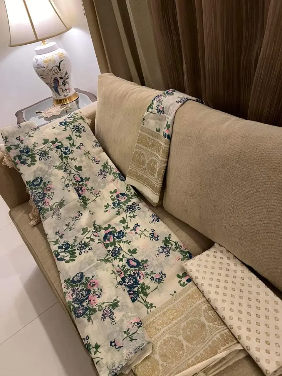 PURE KHADDI COTTON SCREEN PRINT 3PIC ID 2655