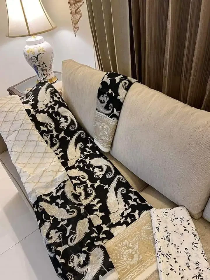 PURE KHADDI COTTON SCREEN PRINT 3PIC ID 2681