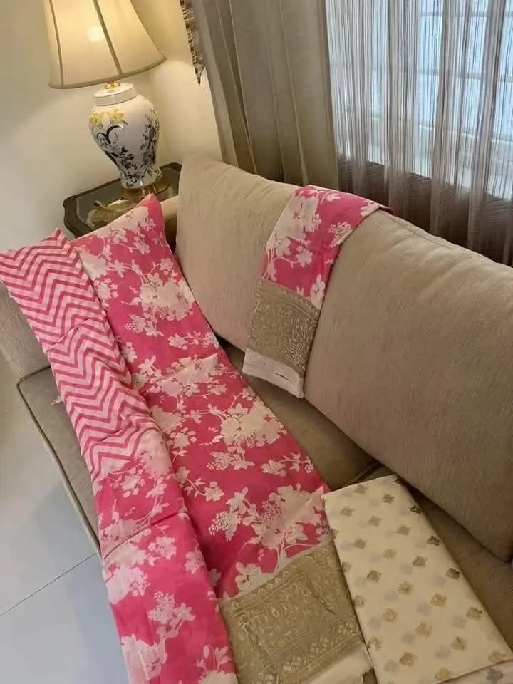 PURE KHADDI COTTON SCREEN PRINT 3PIC ID 2639