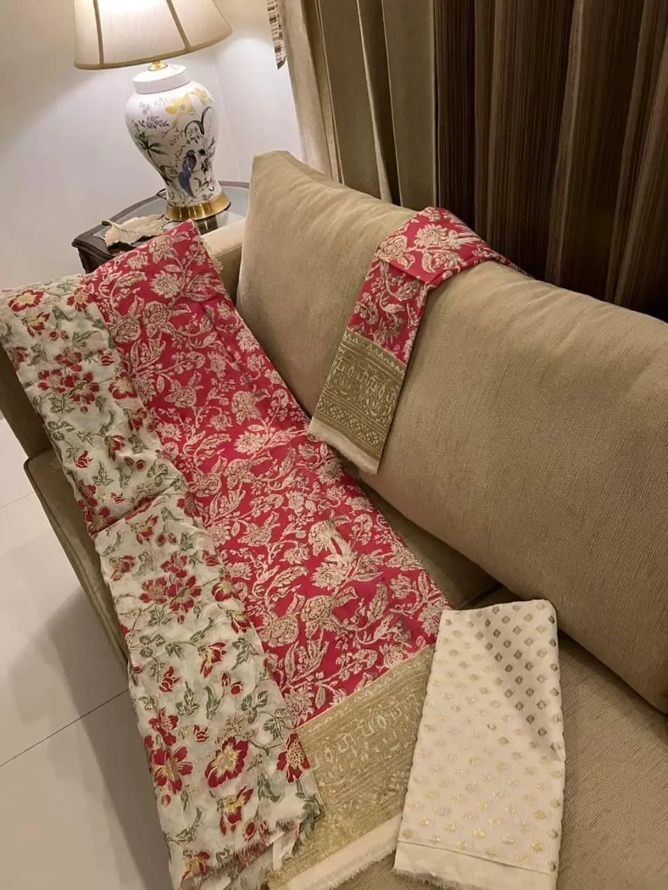 PURE KHADDI COTTON SCREEN PRINT 3PIC ID 2661