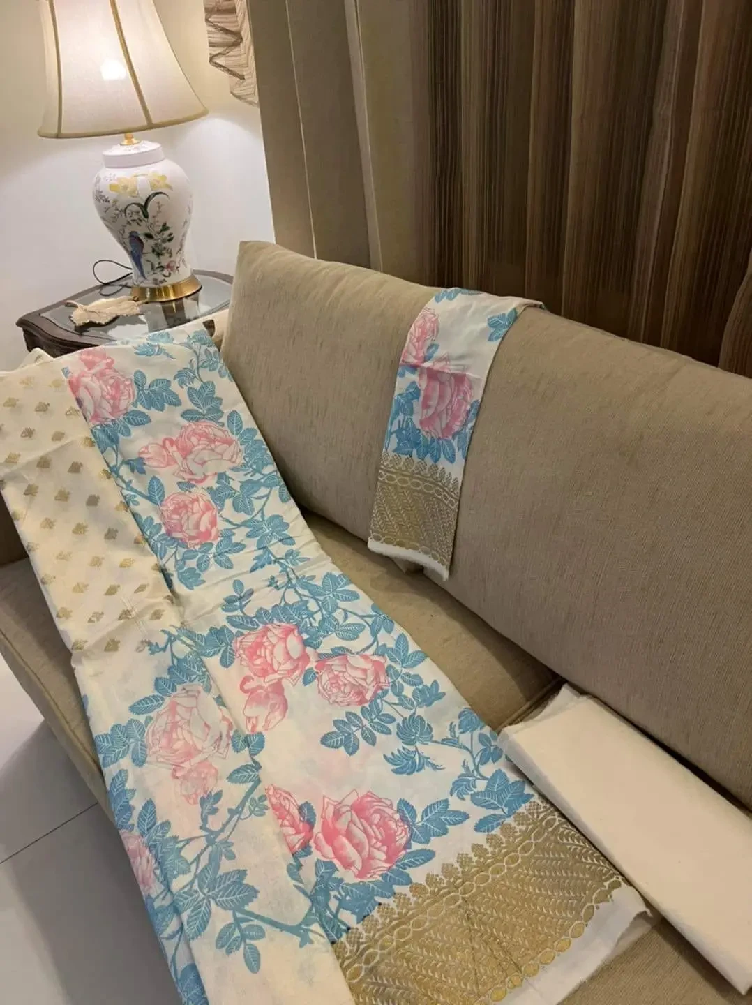 PURE KHADDI COTTON SCREEN PRINT 3PIC ID 2649