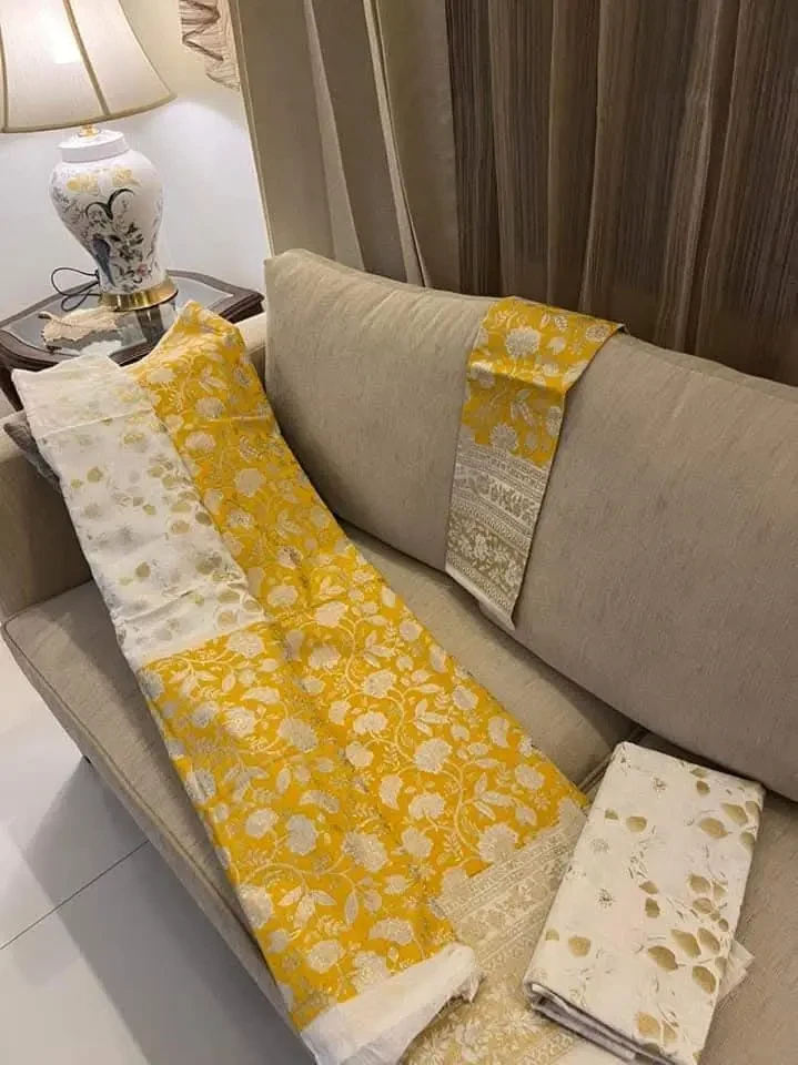 PURE KHADDI COTTON SCREEN PRINT 3PIC ID 2706