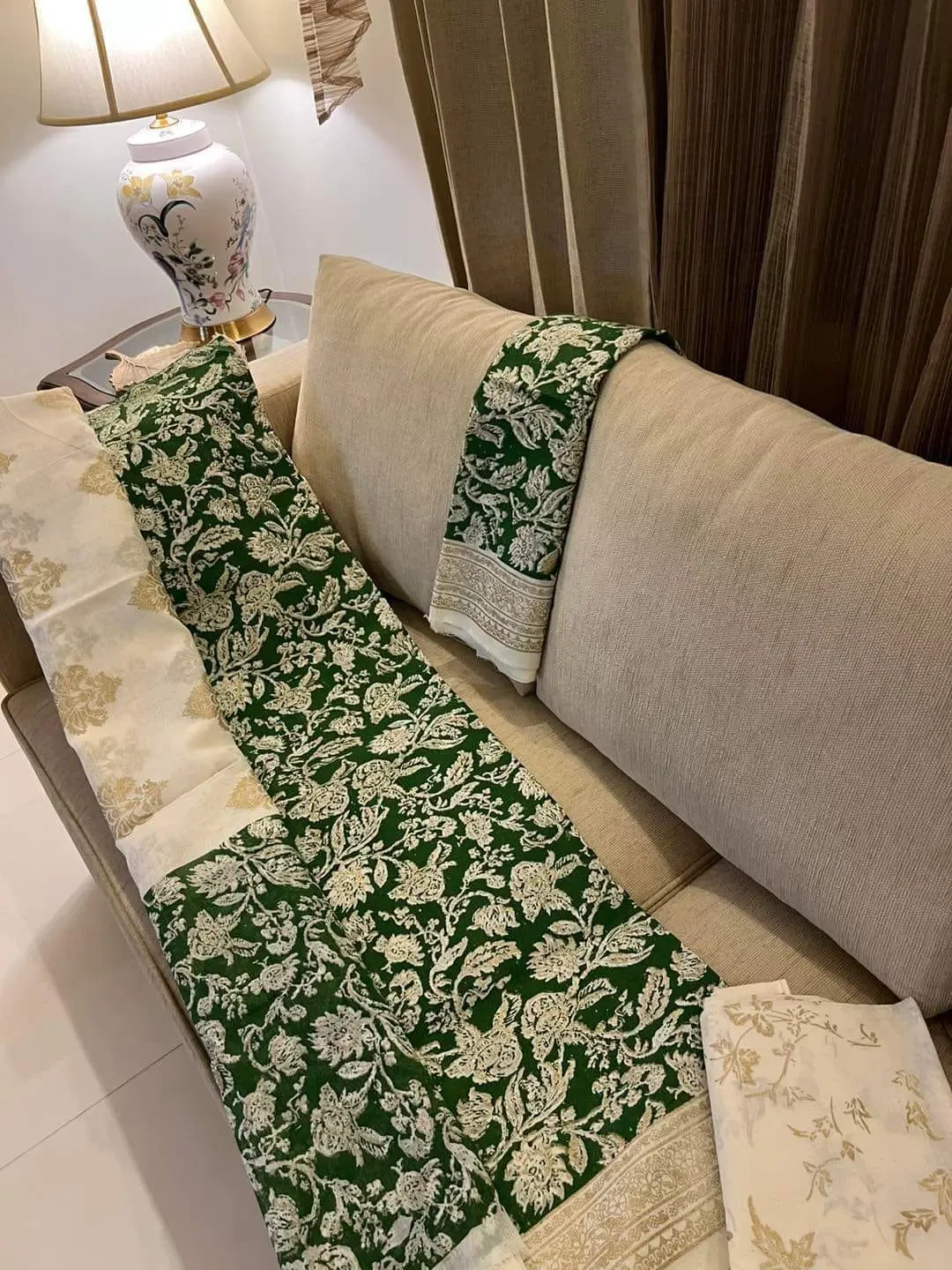 PURE KHADDI COTTON SCREEN PRINT 3PIC ID 2709