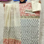 PURE KHADDI COTTON SCREEN PRINT 3PIC ID 2740